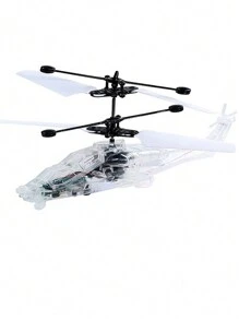 Helicóptero de control remoto con sensor infrarrojo, hecho de material anti-caída, helicóptero de control remoto, regalo de cumpleaños, helicóptero de control remoto, avión de control remoto, juguete volador de plástico con sensor de gestos, robot volador interactivo con luz LED, (con o sin control remoto, la medición manual puede tener pequeñas diferencias, los colores de los accesorios se envían al azar) - Multicolor - Ver 9