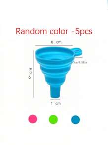 4PCS Silicone Folding Telescopic Long Neck Funnel Creative Household Liquid Dispensing Mini Kitchen Tools