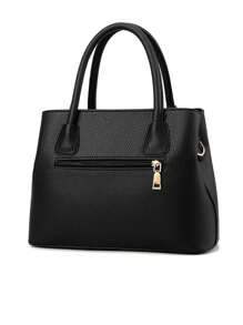 Purses And Handbags For Women Shoulder Tote Bags Top Handle Satchel - màu đen - Xem 5