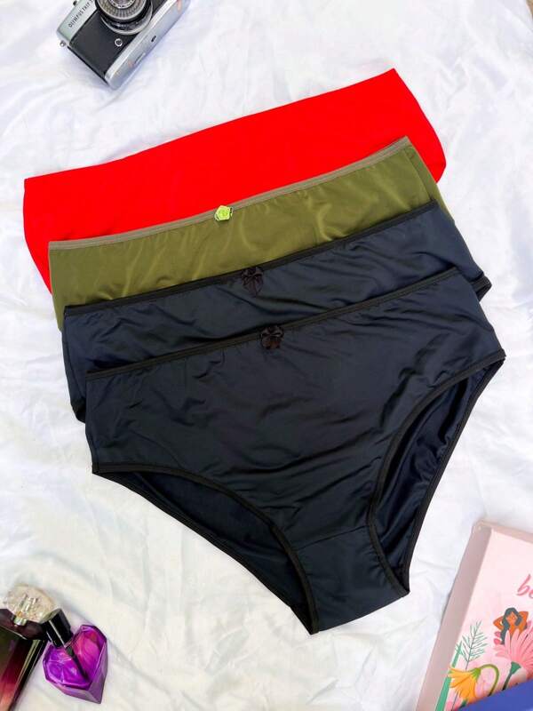 kit 4 Calcinhas calçolas plus size em microfibra