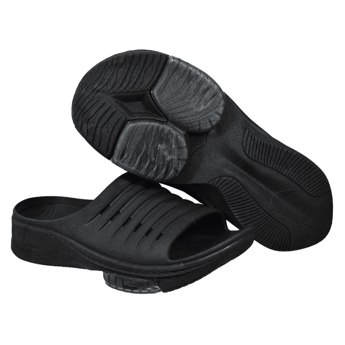 Men's Comfortable Slide Zoom Flip Flops Immediate Shipping Men's Sandal - 黑色 - 查看 1