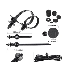 725pcs Car Vehicle Expanding Rivets Assortment Car Door Interior Fastening Clips Kit Set. Often Used For Car Door Panels, Trim Parts, Fenders, Bumpers, Side Skirts, Engine Covers, Sign Holders, Etc.