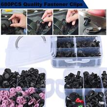 725pcs Car Vehicle Expanding Rivets Assortment Car Door Interior Fastening Clips Kit Set. Often Used For Car Door Panels, Trim Parts, Fenders, Bumpers, Side Skirts, Engine Covers, Sign Holders, Etc.