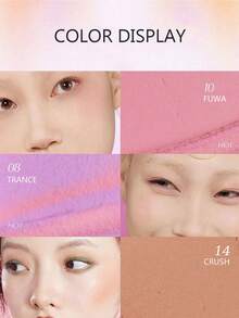 GIRLCULT Mood Blush (08 Trance), Lightweight And Silky Texture Without Powder, Easy To Blend, High Color Payoff, Matte Or Pearlescent Finish, Long-Lasting, Enhances Facial Contours - 08 Trance - 查看 3
