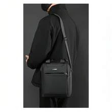 Men's Waterproof Portable Multifunctional Shoulder Crossbody Bag - 灰色 - 查看 6
