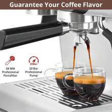 Espresso Machines With Milk Frother Steam Wand,Espresso Maker With Grinder,Barista Latte Machine With Removable Water Tank For Cappuccinos Or Macchiatos,Gift For Women Men