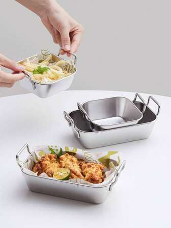 1pc Stainless Steel Plate Christmas Gift,School Supplies