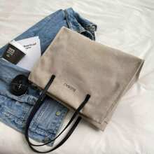 Large Capacity Canvas Bag Women Summer 2024 New Versatile Shoulder Crossbody Bag Fashion Handbag - 米色 - 查看 3