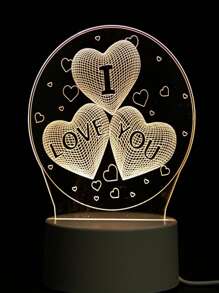 Romantic Love 3D LED Lamp For Home And Decoration - Kids Night Light Creative Cartoon Lamp - Anh Yêu Em - Xem 4