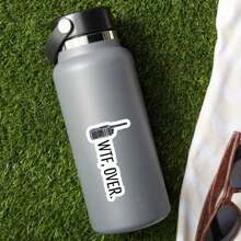 1 件乙烯基贴纸，搞笑表情包贴纸 | 防水乙烯基贴纸贴花 | 汽车讽刺搞笑贴纸 | 安全帽贴纸 | 笔记本电脑和水瓶幽默贴花 | 防风雨 - 彩色 - 查看 3