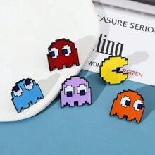 1/5 片装卡通人物金属贴纸创意像素人物贴纸钱包手机配件节日礼物万圣节夏季学校 - 均碼 - 查看 8