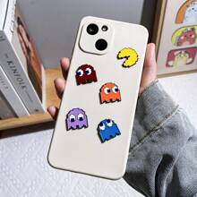 1/5 片装卡通人物金属贴纸创意像素人物贴纸钱包手机配件节日礼物万圣节夏季学校 - 均碼 - 查看 2