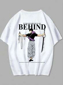 Anime Fushigoro T-Shirt Unisex 100% Cotton Streetwear New Release Shipping Various Colors!! - 白色 - 查看 1