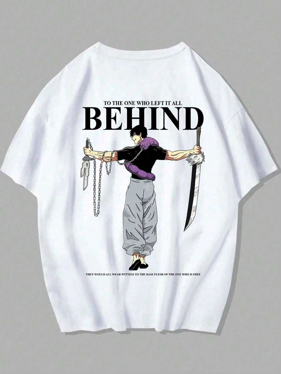 Anime Fushigoro T-Shirt Unisex 100% Cotton Streetwear New Release Shipping Various Colors!! - 白色 - 查看 1