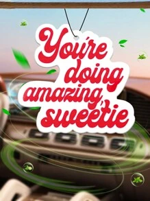 Car Air Freshener Sheets, Wardrobe Air Freshener, Fragrance, Rearview Mirror Decoration, Car Interior Decor Pendant, Natural Fragrance Air Purifier, Anime Cartoon Toilet Fragrance Bag, Living Room/Office/Bedroom Wall Hanging