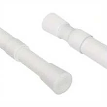 Curtain Poles, Extendable Curtain Poles, 103-190cm Net Curtain Rod, Shower Curtain Pole, Extendable No Drill Adjustable Tension Rod Telescopic Voile Tension Pole Shower Rail Curtain Pole - 103-190cm - View 2