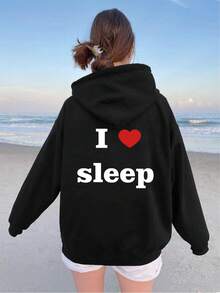 Sudaderas personalizables: agrega tu propio texto/imágenes (lema/frase/cita favorita) para diseñar tu propia sudadera impresa personal - Negro - Ver 2