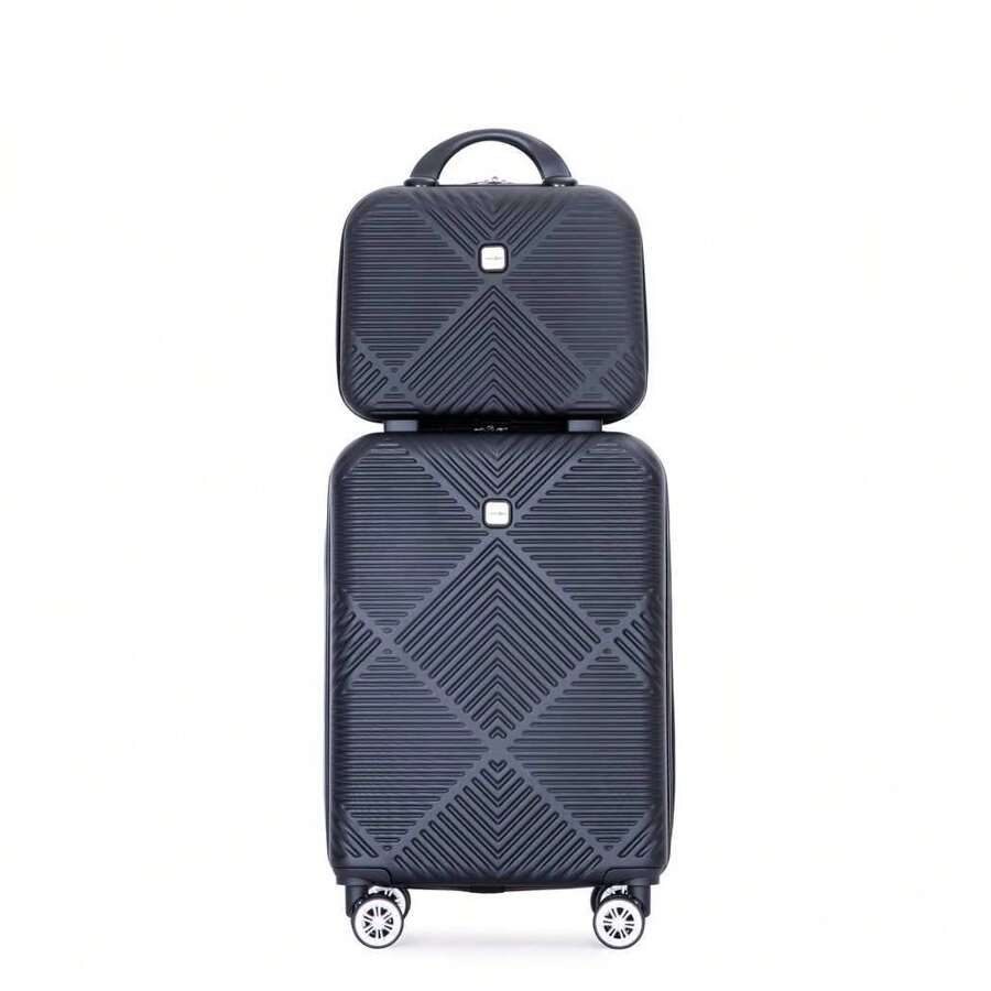 Travelhouse Travelhouse 20 Inch Carry On Luggage Set With Cosmetic Cases, Hardside Luggage 2 Piece With Spinner Wheels Suitcase Travel Suitcase Suitcases Suit Case Durable Travel Luggage