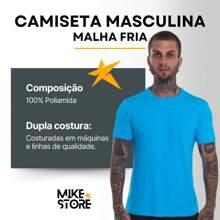 Dry Fit 100% Polyamide Cold Knit Men's Running Top - Màu xanh lam - Xem 5