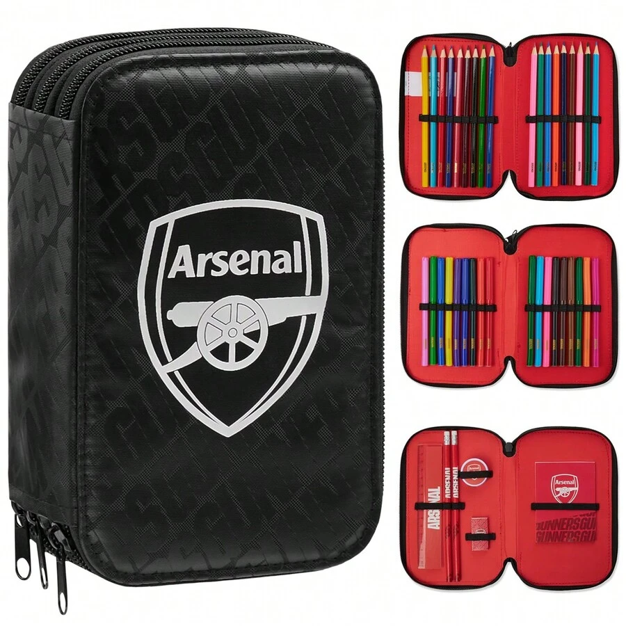 Arsenal F.C. Filled Pencil Case Colouring And Stationery Set School Supplies - 彩色 - 查看 1