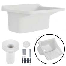 22L Plastic Tank For White Laundry | Astra - White - View 1