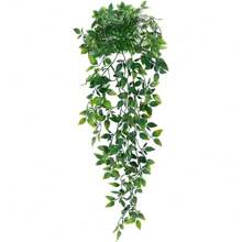 HAOSHICS Artificial Hanging Plants 34in Fake Ivy Vine Fake Ivy Leaves For Wall House Room Patio Indoor Outdoor Home Shelf Office Decor, Valentine Day, Gift Gifts Birthday Graduation,Garden Decor,Outdoor Plant,Gardening,Fake Flowers