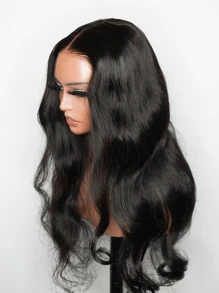 Ready To Wear Glueless 13x6 HD Body Wave Lace Front Wigs Human Hair Pre Plucked 250% Density 12A Transparent HD Transparent Lace Frontal Wigs With Baby Hair Brazilian Virgin Wigs Human Hair For Women Natural Black - Natural Black - 查看 6