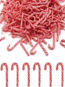 6/12支装圣诞拐杖糖，塑料圣诞树挂饰，红白扭纹拐杖糖，适合圣诞节家居室内外派对装饰（红白）家居装饰 圣诞装饰 房间装饰 冬季圣诞装饰 家居圣诞礼物 圣诞装饰 - 紅白色 - 查看 1