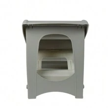 Froadp Dog Stairs Foldable Pet Stairs 49cm High Cat Stairs Bed With 4 Non-Slip Steps Dog Ramp Load Capacity Up To 75kg Pet Stairs For Bed Or Sofa, Grey - Grey - View 3