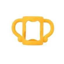 Uniwersalny uchwyt do butelki dla niemowląt, wąska butelka o małej średnicy, łatwa do trzymania przez dziecko, akcesorium do codziennego użytku, miękka, elastyczna silikonowa osłona, pasuje do większości butelek z szyjką