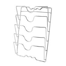 vertikaler Topfdeckelhalter 5 Lagen Praktische Küchenpfanne Vertikaler Deckelhalter Wandhal für Schrank Küche Topfdeckel Halterung Pfanne Halter Rack - Silber - Übersicht 10