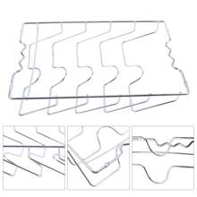 vertikaler Topfdeckelhalter 5 Lagen Praktische Küchenpfanne Vertikaler Deckelhalter Wandhal für Schrank Küche Topfdeckel Halterung Pfanne Halter Rack - Silber - Übersicht 6
