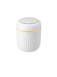 1pc Mini Desktop Push-Type Trash Can, Suitable For Living Room, Dining Table, Car, Bedroom, And Restaurant,Kitchen,Bathroom,Home,Household Supplies - Multicolor - View 10