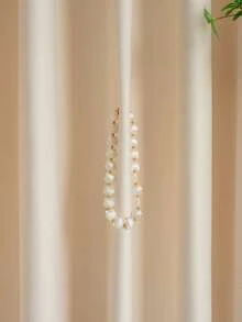 1pc/2pcs Decorative Shell Magnetic Curtain Tie Backs Rope, Curtain Accessories - White - View 6