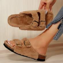 Women's Flat Cork Footbed Sandal With Comfort And Wide Widths Lightweight Comfortable Breathable Adjustable - Lạc đà - Xem 6