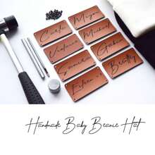 Mũ len Beanie có tên tùy chỉnh, Mũ len dệt kim chữ thời trang cổ điển, Mũ len ấm áp cho mùa thu và mùa đông, Quà tặng ấm áp độc đáo - tùy chỉnh thực hiện - Xem 3