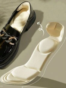 QKC 1 Pair Black Anti-Slip Heel Protectors For Pointed Toe High Heels - Beige - View 3
