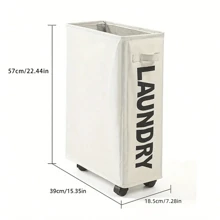 1PC带轮脏布篮家用牛津布洗衣篮收纳布脏布篮瑜伽垫收纳篮多功能防水收纳篮 - 彩色 - 查看 13