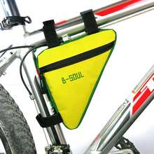 1 pieza Bolsa de herramientas triangular para bicicleta de montaña, para tubo superior del cuadro - Multicolor - Ver 15