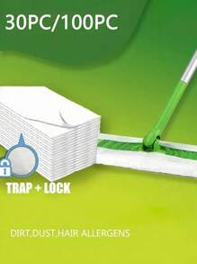 100pcs Premium Microfiber Mop Pads - Multipurpose, Disposable, Highly Efficient Wet & Dry Cleaning, Suitable For Home, Office, School