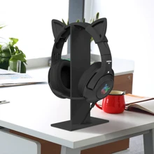 Soporte/base De Audífonos Gaming Para Escritorio - Negro - Ver 4