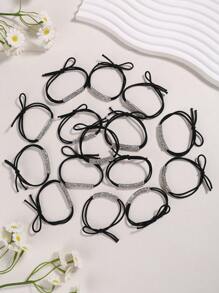 10入組閃亮鑽石彈性髮圈（女士專用），可愛優雅的Y2K時尚髮飾 - 彩色 - 查看 6