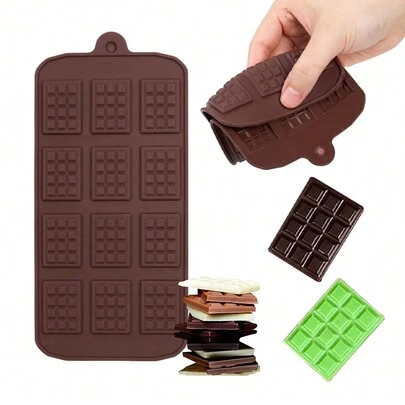 1pc 12-Cavity Silicone Mold, Multi-Purpose Household