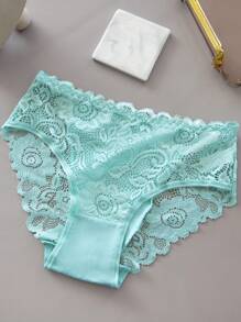5pcs Lace Trim  Briefs