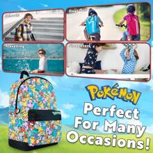pokemon Backpacks Rucksack Pikachu Primary School Bags Sports Travel Holiday Gift - Multicolor - View 4