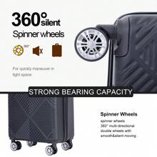 Travelhouse Travelhouse 20 Inch Carry On Luggage Set With Cosmetic Cases, Hardside Luggage 2 Piece With Spinner Wheels Suitcase Travel Suitcase Suitcases Suit Case Durable Travel Luggage