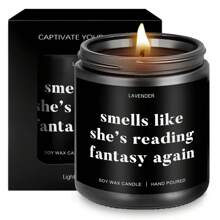 1 cây nến sáp đậu nành hương hoa oải hương, quà tặng cho người yêu sách, đồ dùng cho mọt sách, phụ kiện đọc sách, quà tặng cho người đọc, quà tặng chủ đề sách, quà tặng cho giáo viên và nhà văn, quà sinh nhật vui nhộn cho mọt sách, thủ thư, trang trí phòng, quà tốt nghiệp. - Nhiều màu - Xem 9