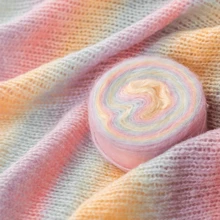 1 Ball (100g/Ball) Premium Ombre Mohair Yarn - Color - View 13