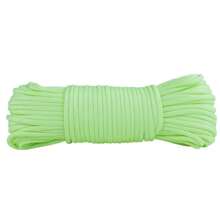 10/100m/Pieza Cordón multicolor arcoíris de 7 hebras que brilla en la oscuridad de 4mm, adecuado para uso múltiple al aire libre, emergencia de supervivencia, cuerda de paracaídas, trenzado de pulseras, camping, picnic, tendedero, correa para mascotas, duradero hilo DIY