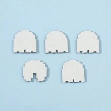 1/5 片装卡通人物金属贴纸创意像素人物贴纸钱包手机配件节日礼物万圣节夏季学校 - 均碼 - 查看 7